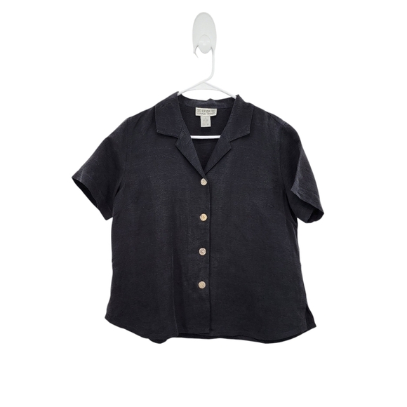 Nomadic Traders Women's Silk Linen Boxy Fit Shirt Lagenlook- M - Picture 1 of 6